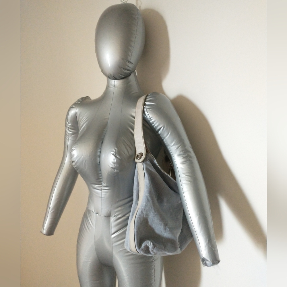 FOSSIL Soft Light Gray Crossbody Bag - Picture 2 of 10